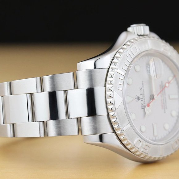 Rolex Yacht Master Men's Platinum Watch! Mint! - Picture 4 of 9